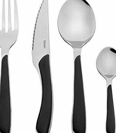 Eclat 24 Piece Cutlery Set - Black