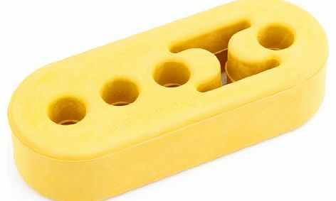 Universal Car 4 Hole Yellow Rubber Muffler Exhaust Hanger Bushing