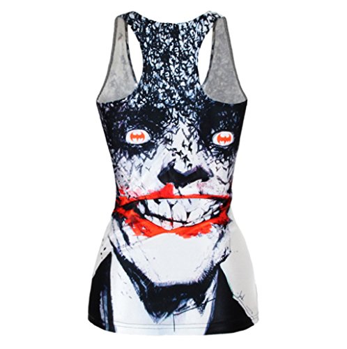 (TM) Sexy Women Tank Top Punk Style 3D Painting Fashion Vest