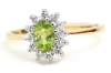 Gold Diamond & Peridot Ring