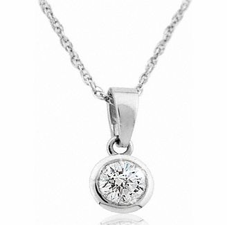 White Gold Diamond Pendant (100)