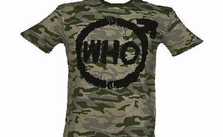 Mens Premium Camouflage Who Tattoo Logo T-Shirt