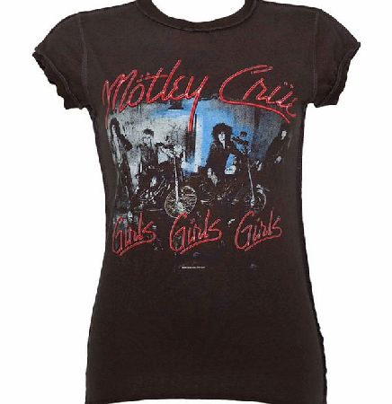 Ladies Motley Crue Girls Girls Girls Charcoal