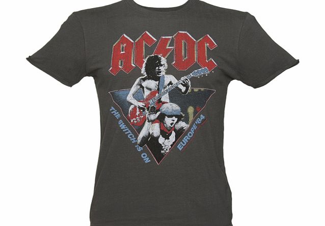 Mens Charcoal AC/DC 1984 Europe Tour