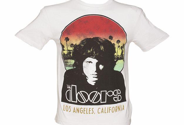 Mens White LA The Doors Premium T-Shirt