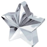 Balloon Weight (5 point star) - Silver