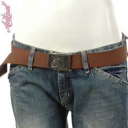 Delta Webbing Belt Chocolate