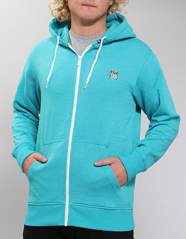 Exmouth Zip hoody - Peacoack Blue