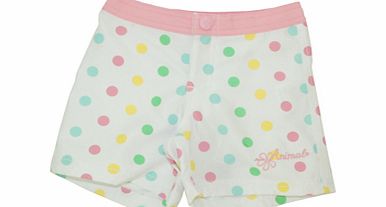 Girls Animal Dr Bunsen Short. White