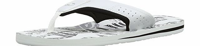 Animal Jekyl Logo, Men Flip Flop, White (001 White), 9 UK (43 EU)