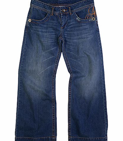 Ladies Animal Kerria Flare Jean 488 Dark Wash