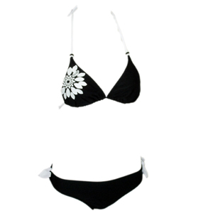 Ladies Animal B52 Placement Triangle Bikini Set.