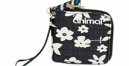 Ladies Animal Deltoid Active Zip Purse. Ink Navy