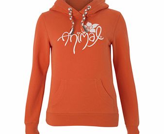 Animal Ladies Ladies Animal Rome Hoody. Flamingo