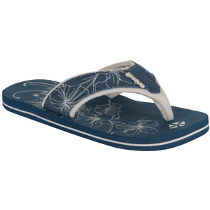 Ladies Animal Swish Flip Flop. Legion Blue/Cream