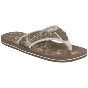 Ladies Animal Swish Flip Flop. Taupe