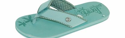 Ladies Animal Swish Flip Flops. Reef Water