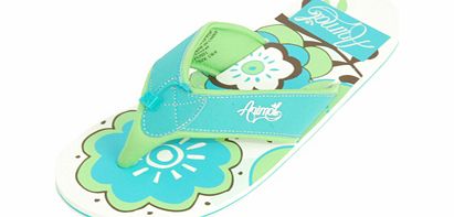 Ladies Animal Swish Flip Flops. Scuba