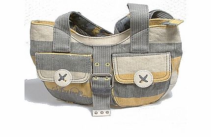 Lily Underarm Ladies Bag - Lemon/Grey