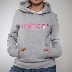 Animal Ladies Redhead Hoody - Grey Marl