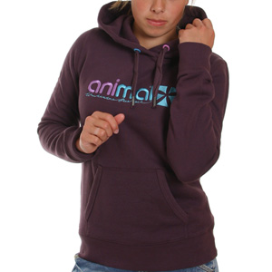 Animal Ladies Ripley Hoody - Plum Perfect