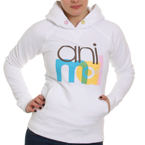 Animal Ladies Roscoe Hoody - White