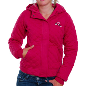 Animal Ladies Saba Quilted zip hoody