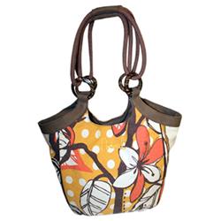 Ladies Sand Dune Shopper Bag - Sunset Gold