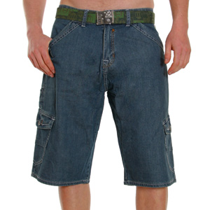 Leash Denim shorts - Mid Denim