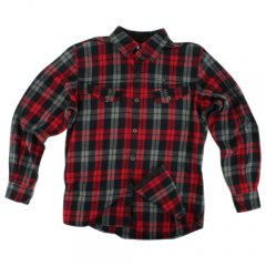 Mens Animal Stanton Flannel Shirt Black