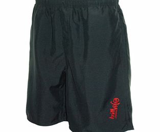 Mens Animal Flip Volley Short. Black