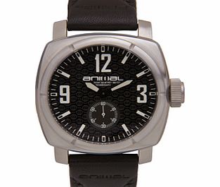 Mens Animal Jet Stream Watch. Black White