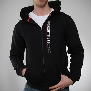 Seth Zip hoody - Black