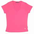 Skinny V-neck Tee - Raspberry
