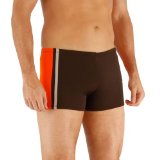 Speedo Endurance Plus Sports Aquashort Mens Swimming Trunks (Blue/Red 42`)