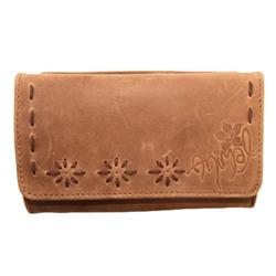 Womens Bago Leather Wallet - Brown