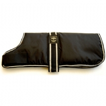 Waterproof Padded Dog Coat Black 40cm