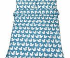 Kissing Squirrels Duvet Cover - Aqua