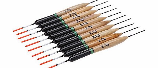 10Pcs 3g Fishing Floats Bobbers Paulownia Wood Fishing Tackle Tools