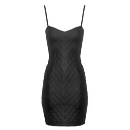 Black Quilted Manhunt Dress