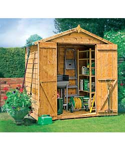 apex Double Door Wooden Shed 10 x 6ft