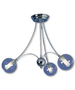 3 Light Ceiling Fitting - Chrome Finish