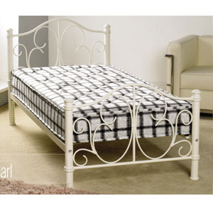 Pearl 3FT Single Metal Bedstead