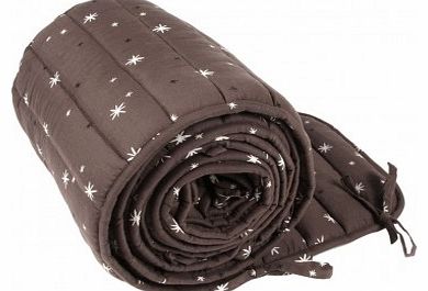 Stars cot bumper - dark grey `One size