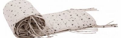 Stars cot bumper - white `One size