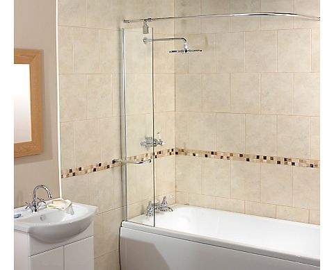 Splash Guard Shower Screen with Rail