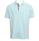 Sky Blue Pique Polo Shirt