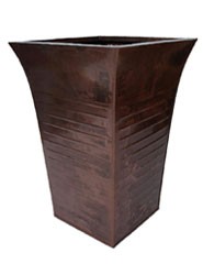 Arboreta Antique Bronze Zinc Flared Planter