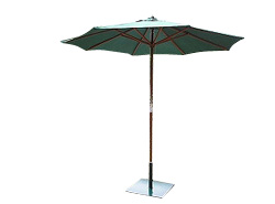 Arboreta Garden Parasol 2.7 M Green with Cover