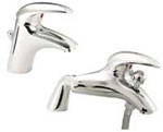 Genoa Bathroom Tap Pack 2 - Basin Mixer and Bath Shower Mixer